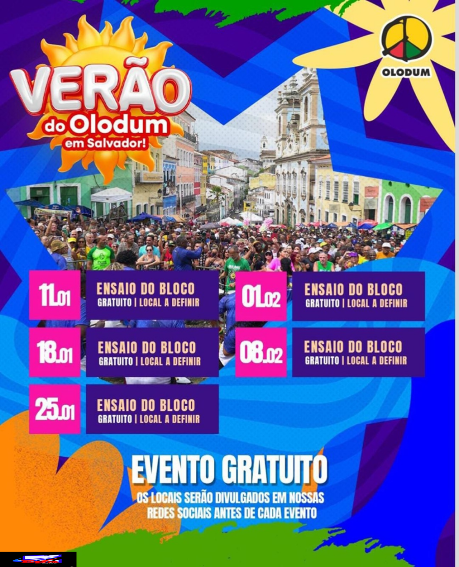 Domingos Musicais do Olodum abrem os ensaios para o Carnaval 2026